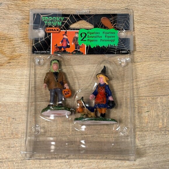 Lemax Spooky Town Trick Or Treating Trio Figures Halloween Village Set - Picture 2 of 8